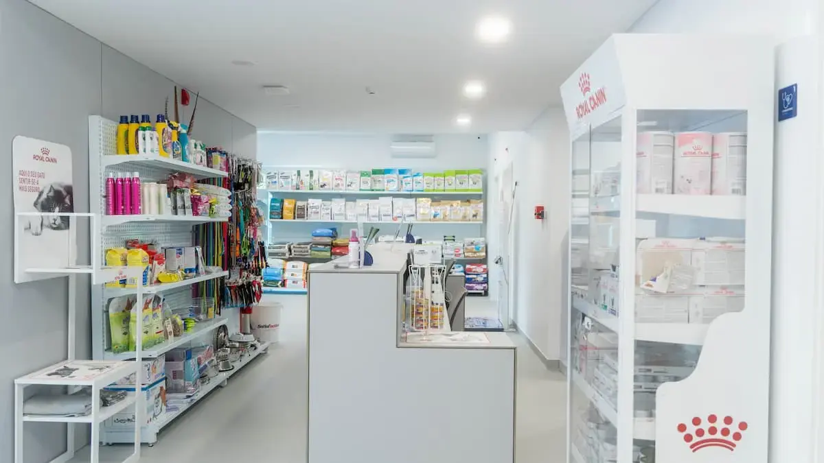 Recepção da Clínica Veterinária do Pópulo