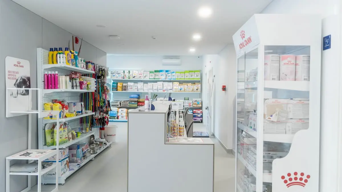 Recepção da Clínica Veterinária do Pópulo